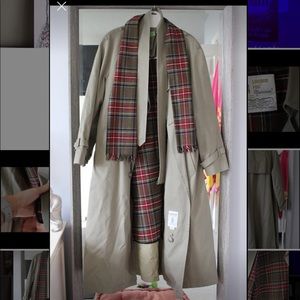 New London Fog Coat with Scarf & Belt